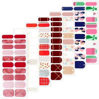 New Style Gel Nail Sticker/self Gel Nail High Glossy Waterproof Long Lasting Real Gel Strips/nail Wrap(gel Sticker)